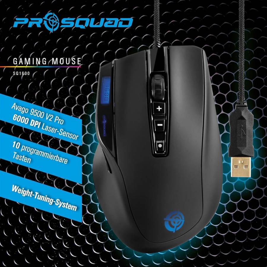 Mouse Gaming cu senzor de 6000dpi ideal pentru gaming profesionist.