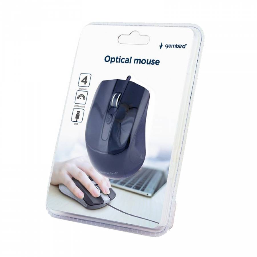 Mouse Optic USB 1200dpi Gembird - Conectivitate si Precizie