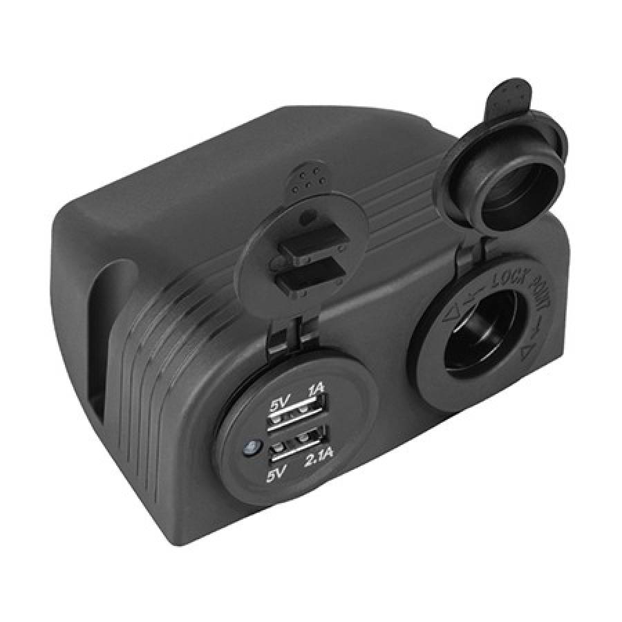 Montaj Auto Duobril 2xUSB 3100mA Si Bricheta