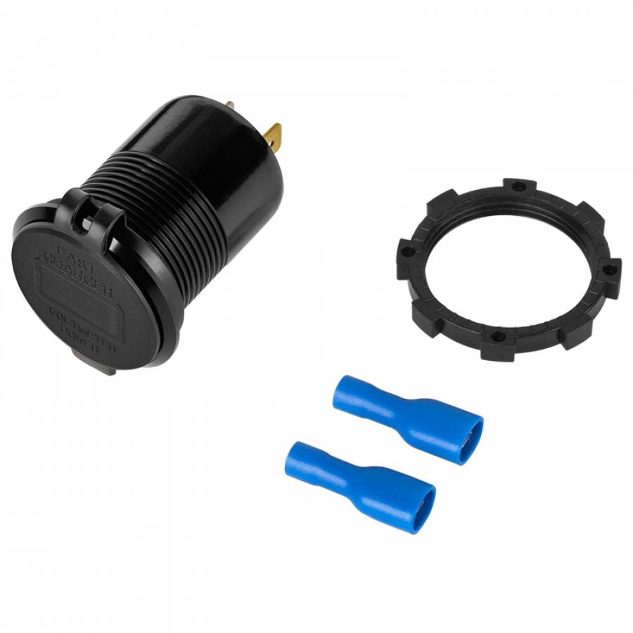 Montaj rapid mufă încărcare USB PD și QC 3.0 63W.