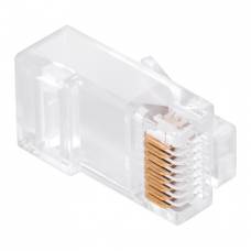 Conector RJ45 Pass Through Cat 6e pentru cablu plin