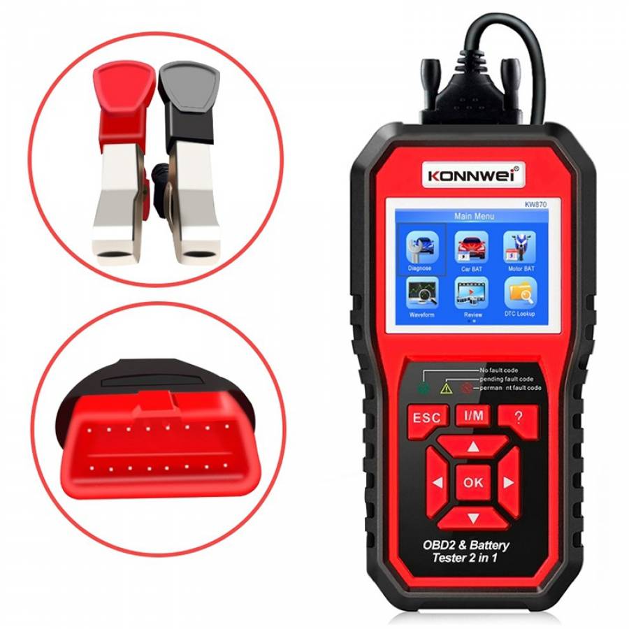 Multifunctional scanner auto OBD2 KW870 Konnwei.