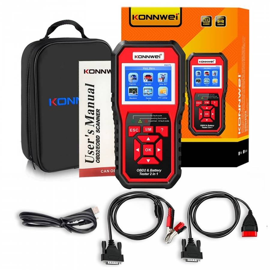 Multifunctional scanner auto OBD2 KW870 Konnwei.
