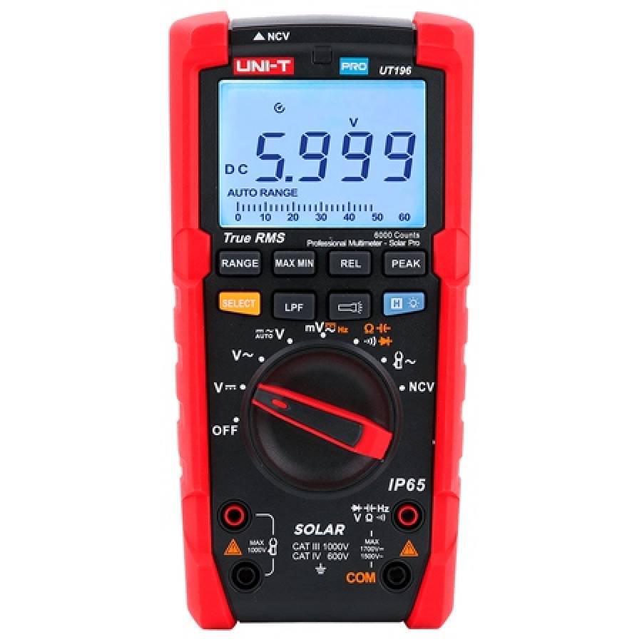 Multimetru Digital Ut196 cu Masurare True RMS si NCV