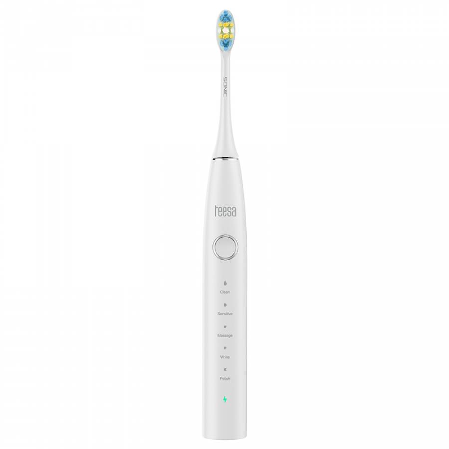 Periuta Electrica Sonic Teesa - Alb luminos, eficienta maxima.
