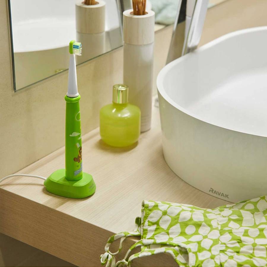 Periuta Electrica Sonica Copii, cu Perii Inlocuibile