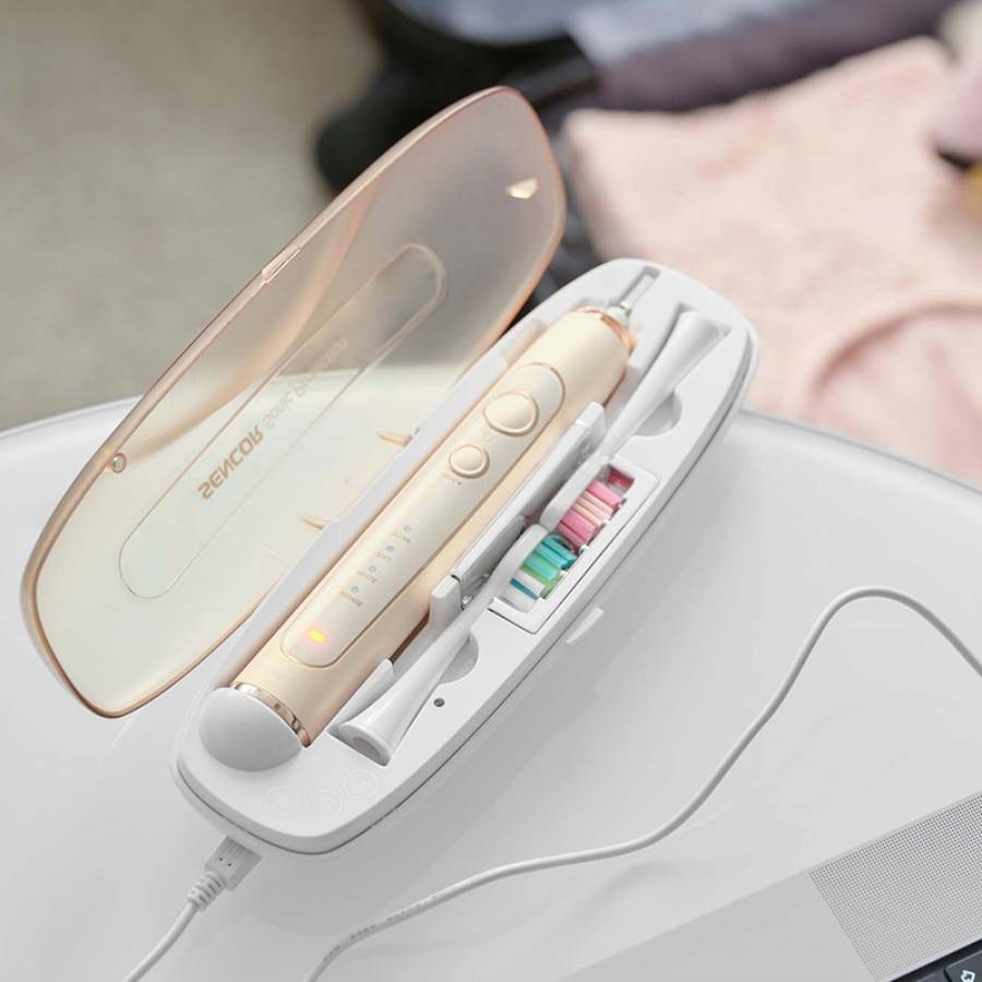 Perie electrica Sonica Sencor, 4 programe, baterie 45 zile.