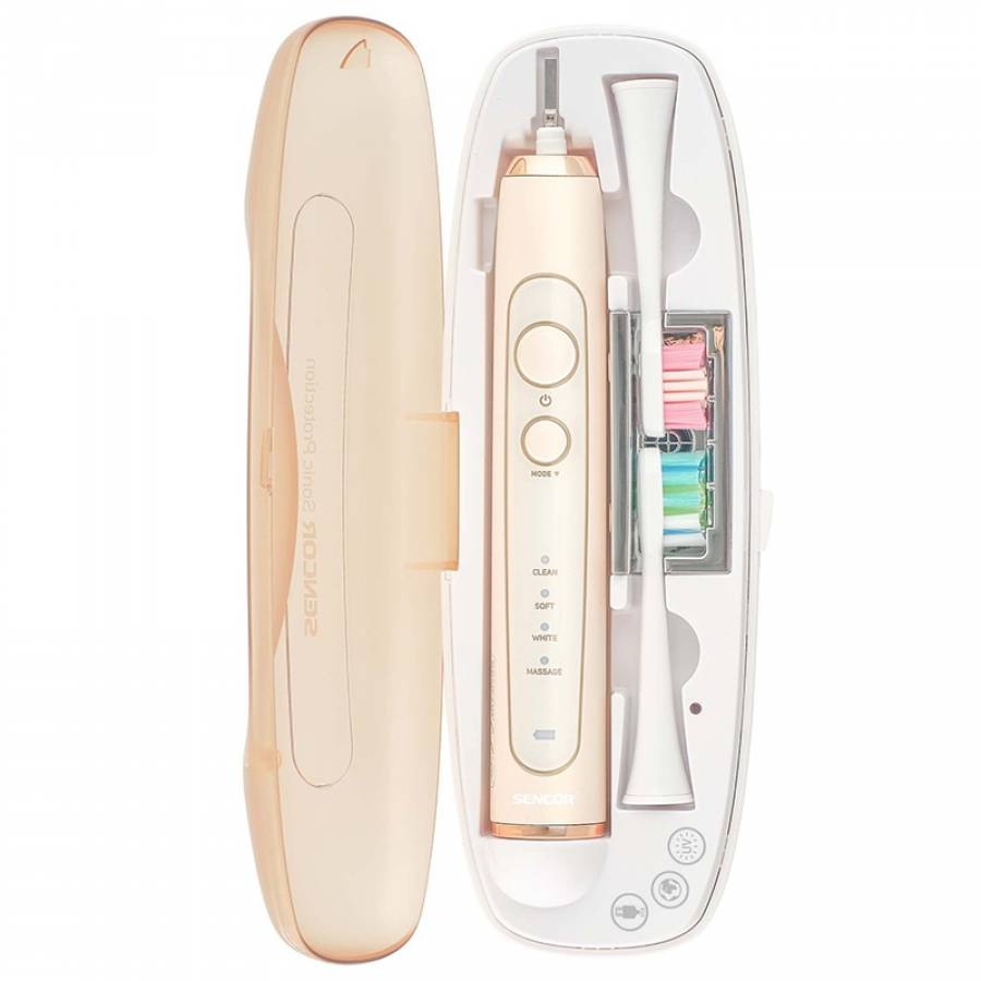 Perie electrica Sonica Sencor, 4 programe, baterie 45 zile.