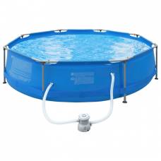 Piscina Metalica Rotunda cu Filtru 305 x 76 cm