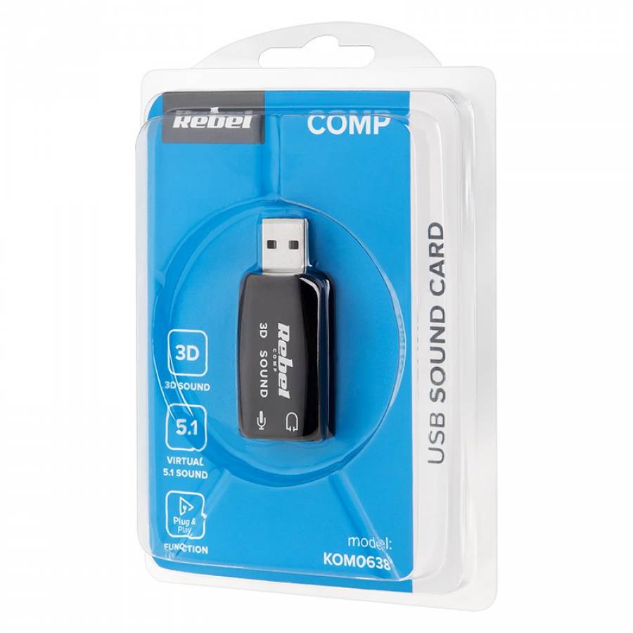Placa Sunet 5.1 USB Virtual Rebel
