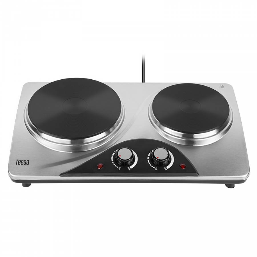 Plita Electrica Portabila Teesa, 2500W, Dubla, Camping