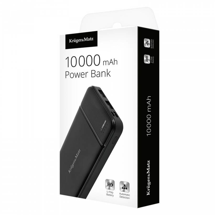 Power Bank de 10000 mAh Li-pol USB-C Micro USB
