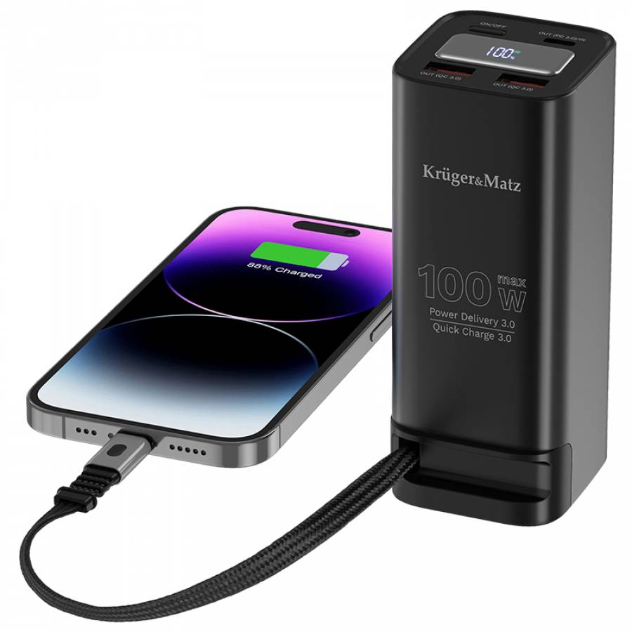 Baterie externa portable puternica 20000 mAh USB tip CQC PD.
