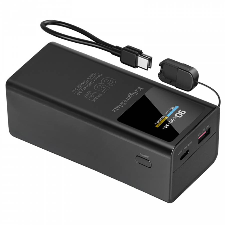 Baterie portabila 20000 mAh Li-ion 65W Quick Charge PD Kruger&Matz