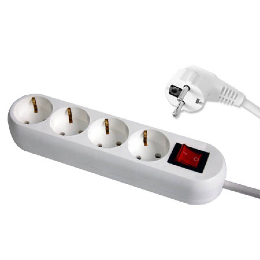 Prelungitor 3x1.5mm 4 Prize 3m cu Intrerupator