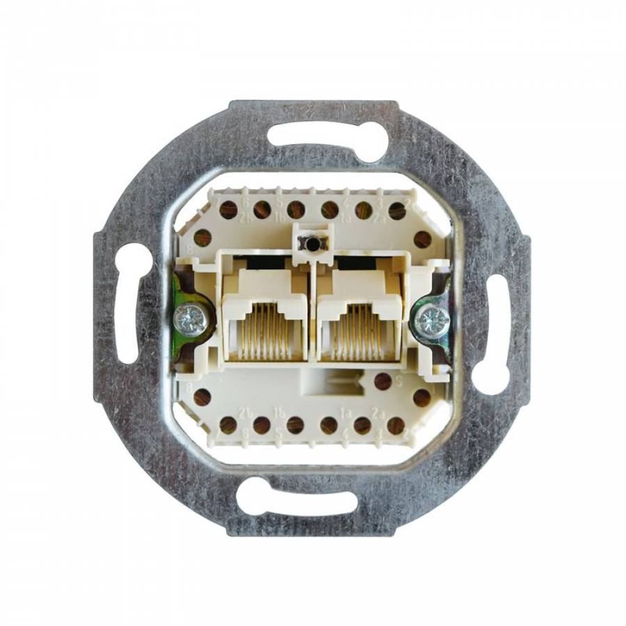 Priza dubla 8p8c pentru ISDN incastrata