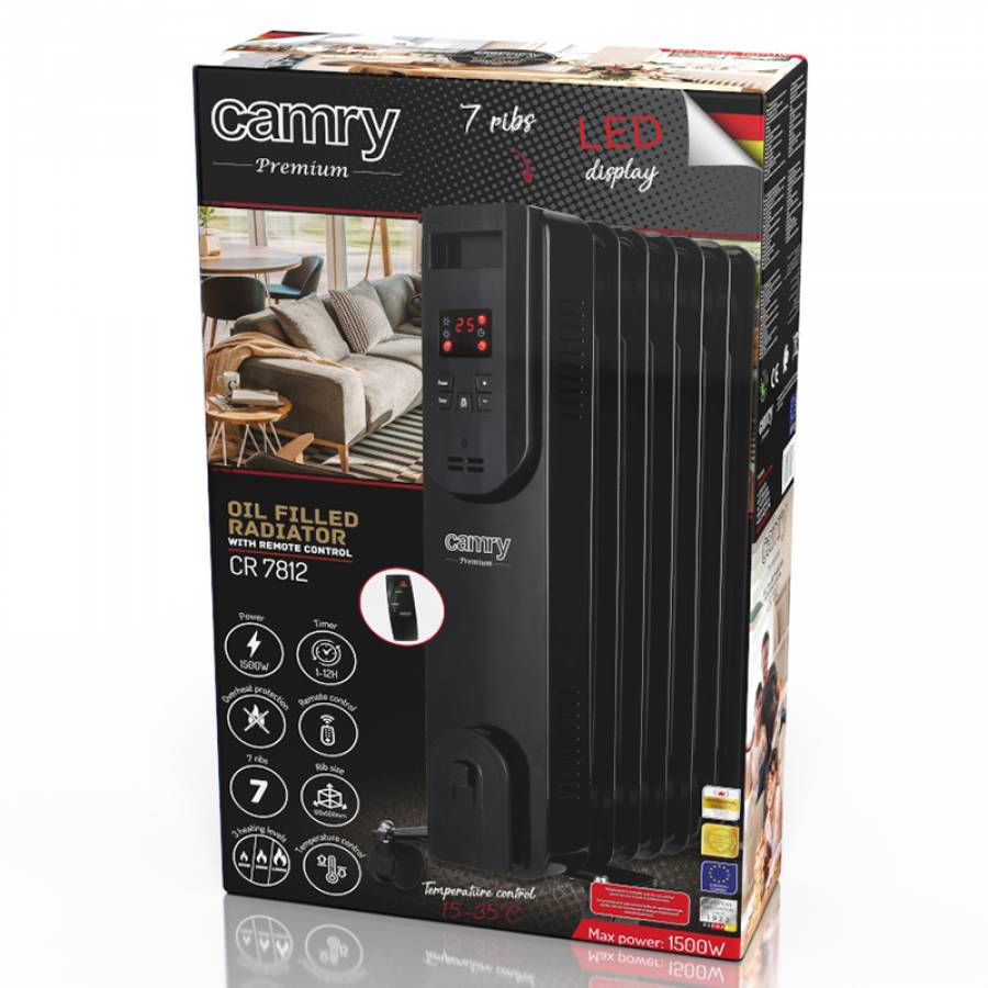 Radiator Ulei 7 Elementi 1500w Cr 7812 Camry