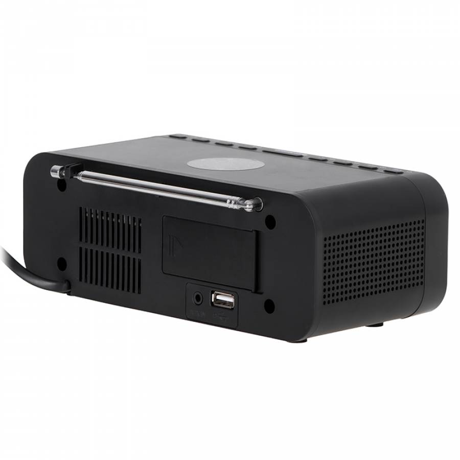 Radio Cu Ceas Incarcare Wireless Ad 1192 Negru Adler