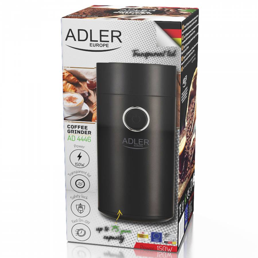 Rasnita Cafea Ad 4446 Negru Adler