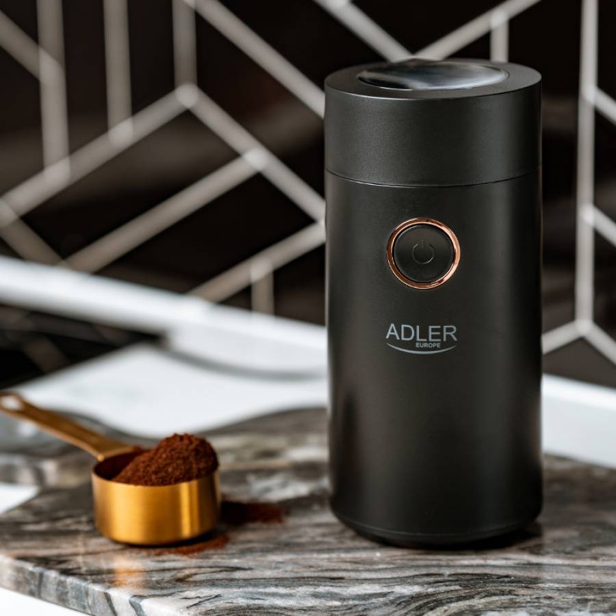 Rasnita Cafea Electrica Cu Tolba Nera Adler