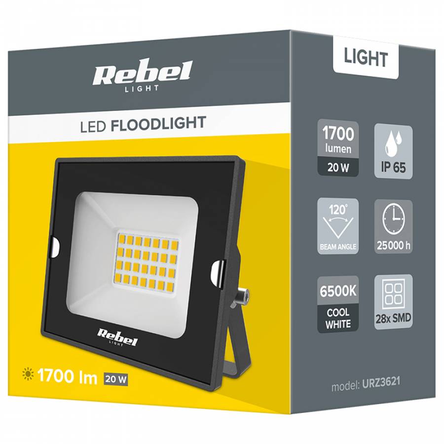 Reflector Led 20w 6500k 230v Rebel