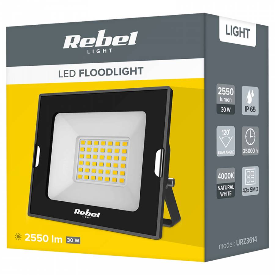 Reflector Led de 30w cu lumina naturala si alimentare la priza.