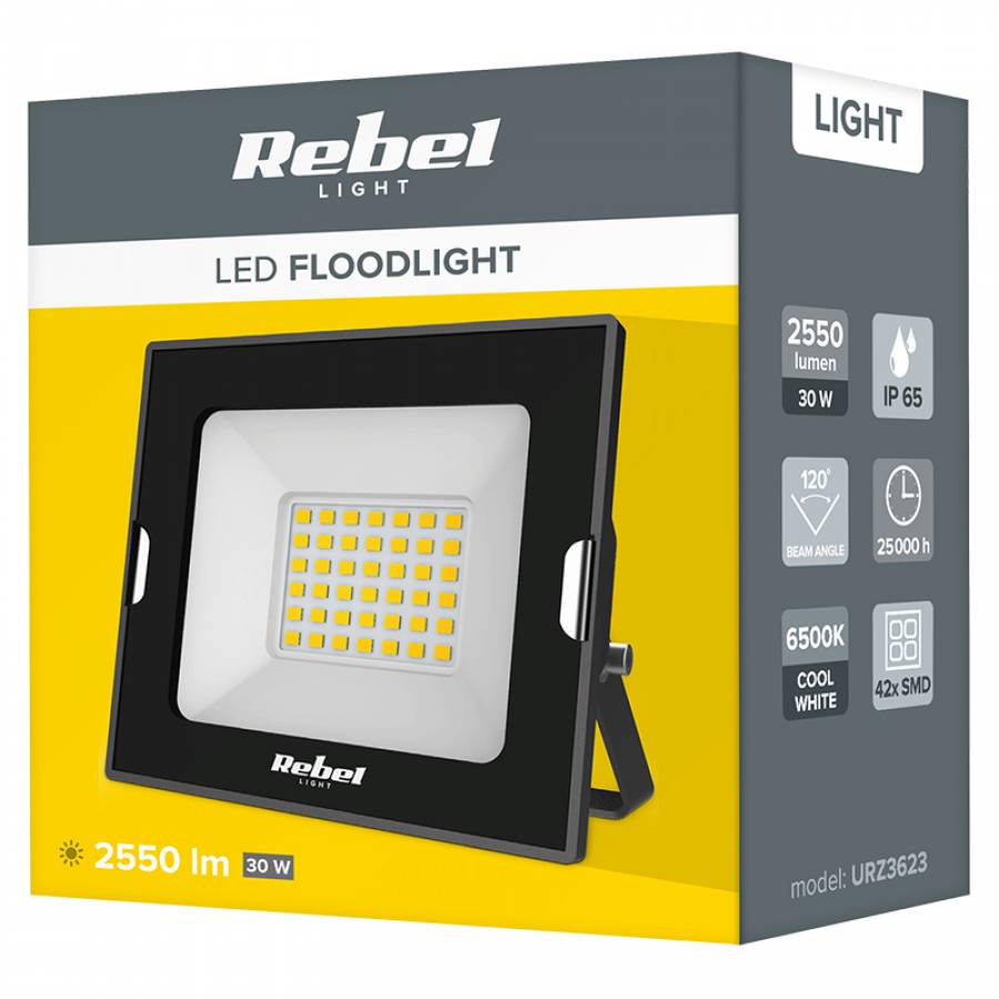 Reflector LED Alb Rece IP65 Economica