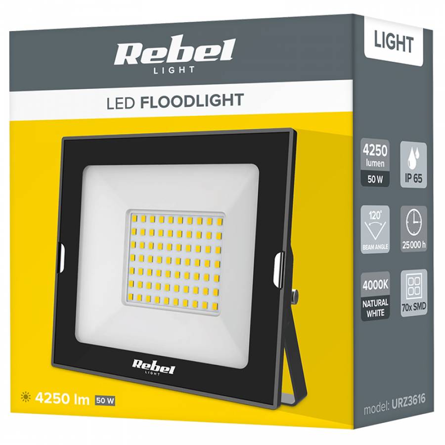 Led Reflector 50w, Alb Natural, Putere mare.