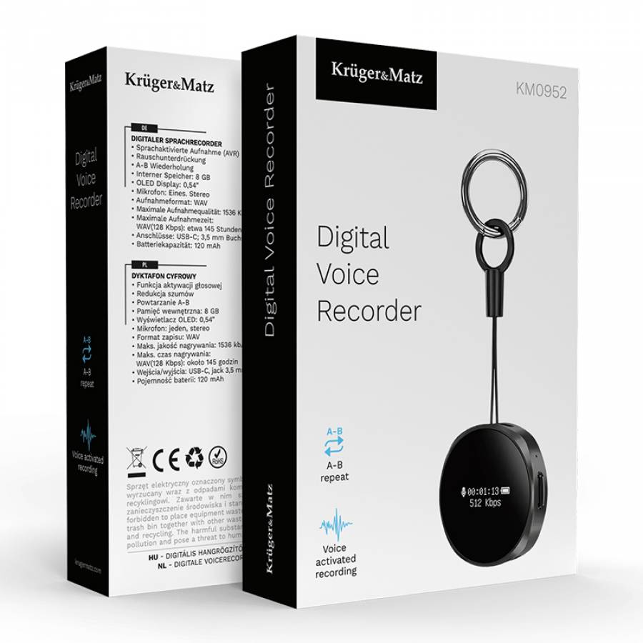 Inregistrare audio de calitate superioara, compact si usor de folosit.