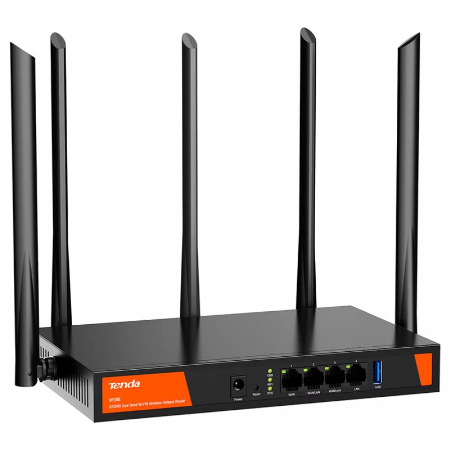 Router wireless cu viteza de transfer 3000mbps, 5 antene si dual band.