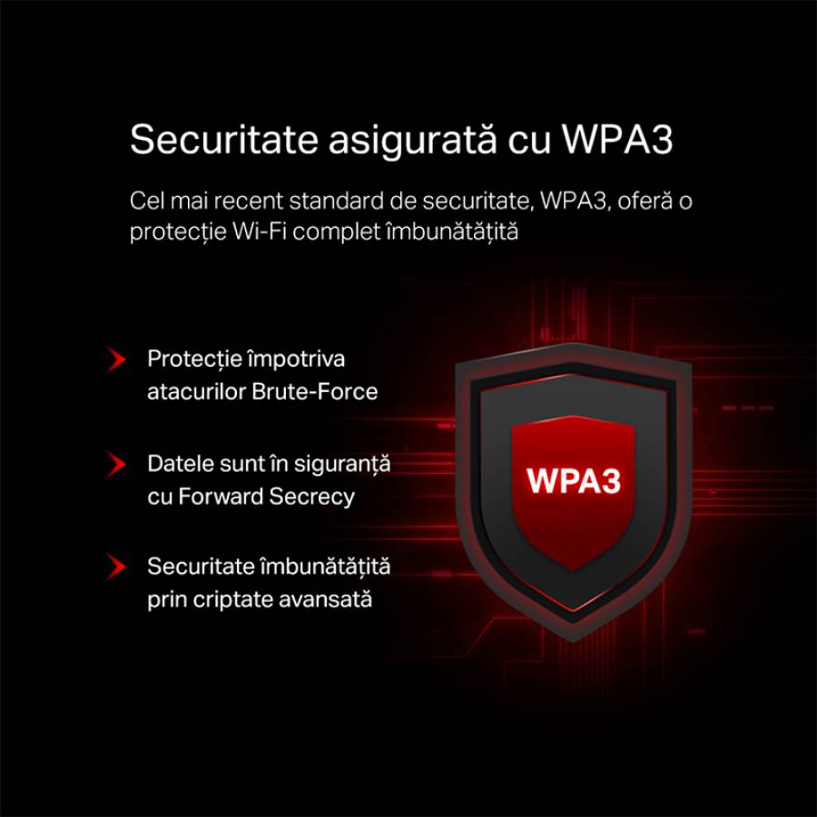 Router 4 Porturi Gigabit Wi-fi 6 Ac1800 Mercusys