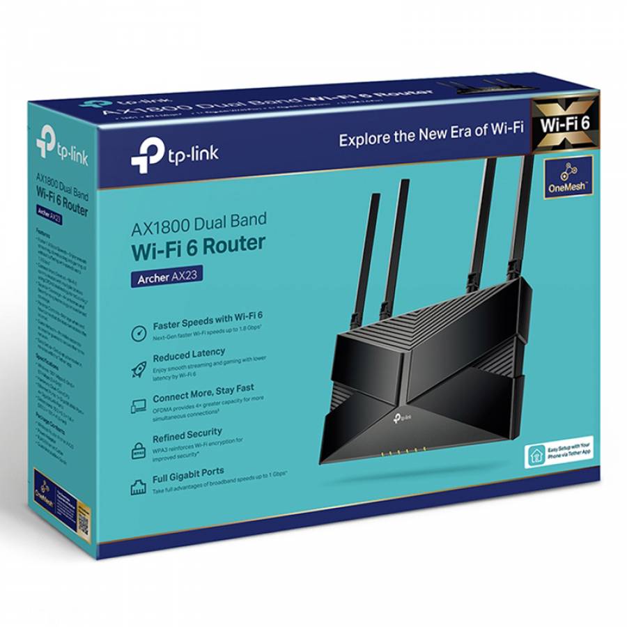 Router 4 Porturi Gigabit Wi-fi 6 Ax1800 Tp-link