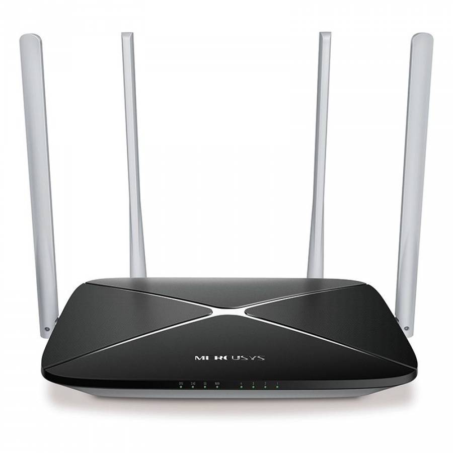 Router Dual Band Wireless Mercusys AC1200 4 Antene