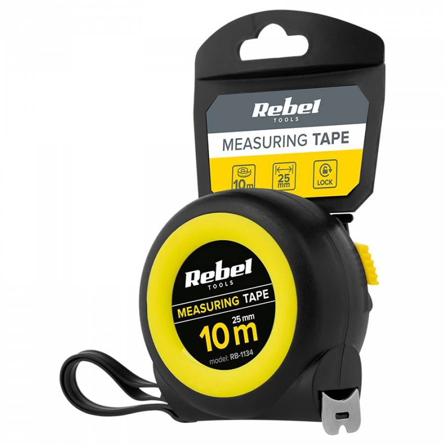 Ruleta Metalica 25mm 10m cu Blocare Automata