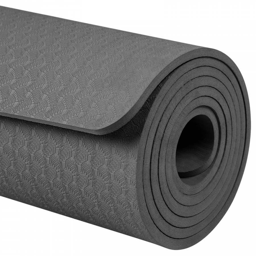 Saltea grosime 0.6 cm, negru, dimensiune 183x61 cm.