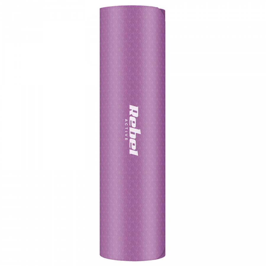 Saltea fitness, 183x61 cm, violet, grosime 0.6 cm