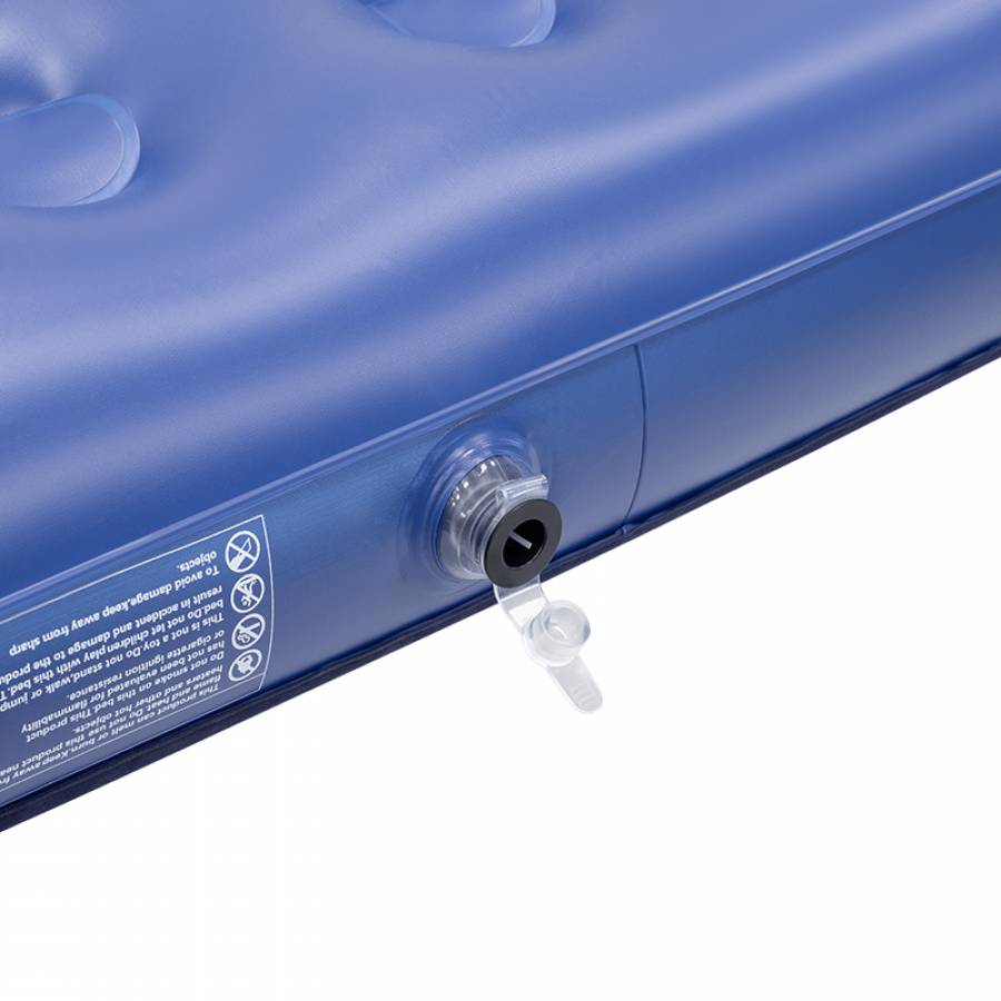 Saltea aer plianta cu pompa, dimensiuni 186x96x22 cm, marca Rebel Active.