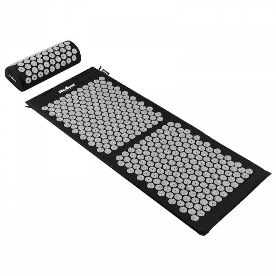 Saltea terapeutică cu pernă pentru presopunctura, de dimensiuni XL.