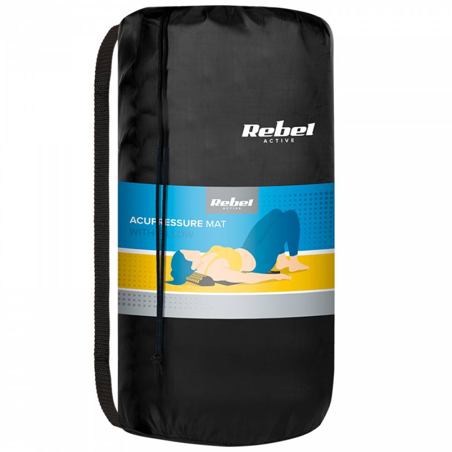 Saltea pentru presopunctura cu perna, dimensiuni 72x42 cm.