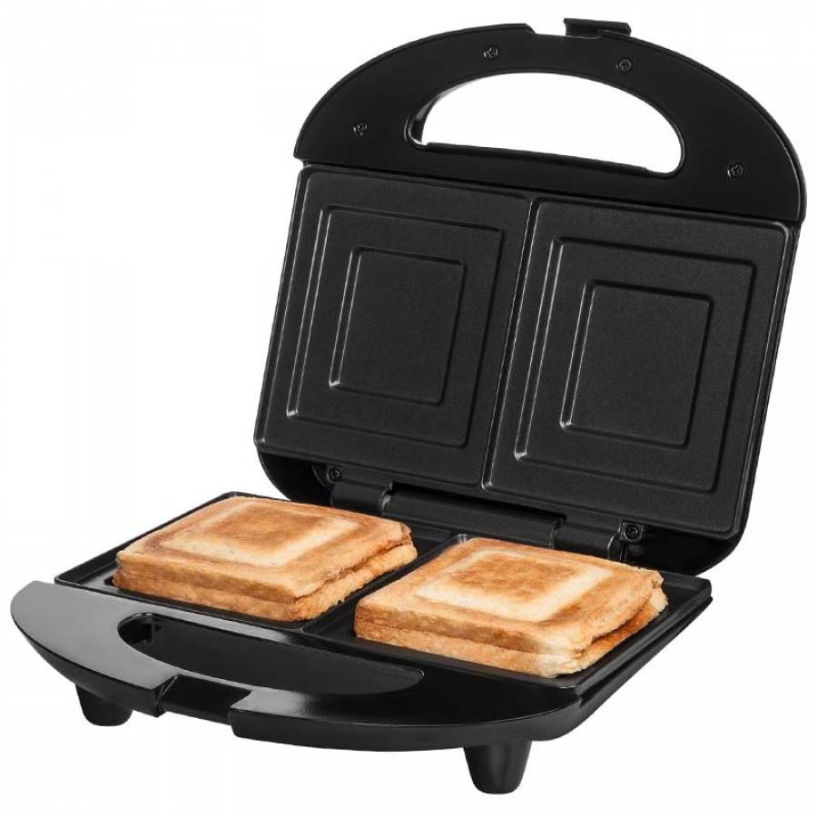 Sandwich Maker cu putere 700 W, inox, sistem de blocare