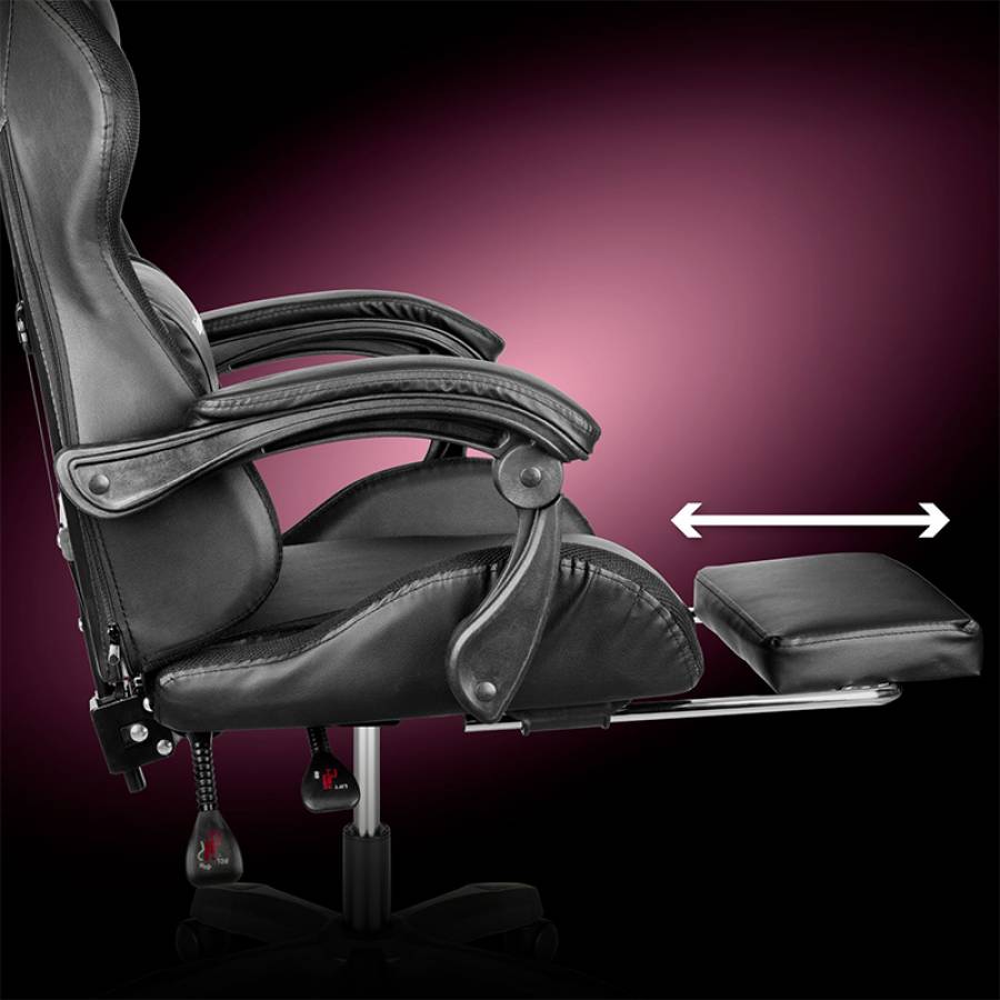 Scaun Gaming Gx-150 Negru Led Masaj Kruger&matz