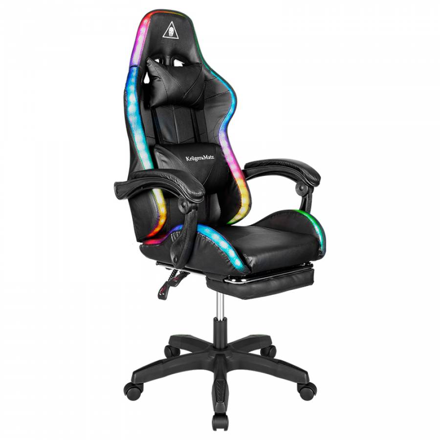 Scaun Gaming Gx-150 Negru Led Masaj Kruger&matz