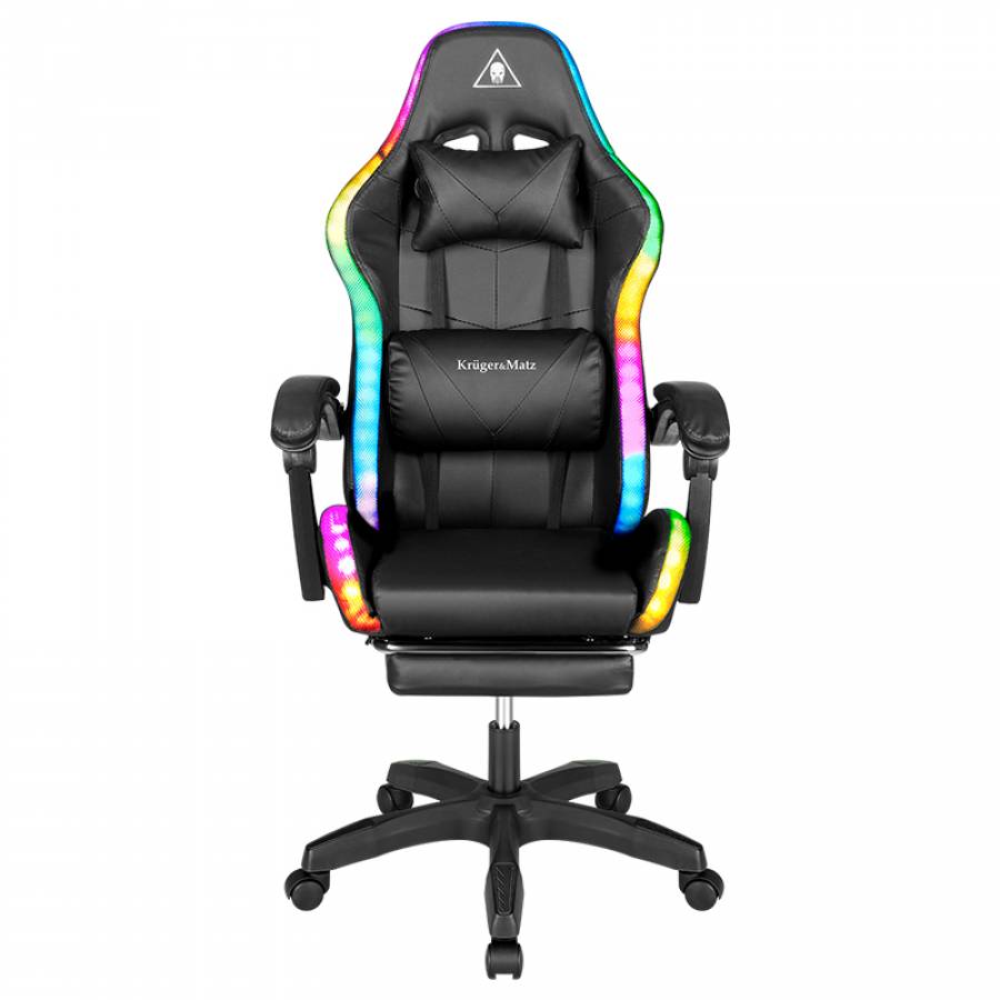 Scaun Gaming Gx-150 Negru Led Masaj Kruger&matz