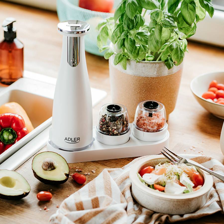 Set 3 Rasnite Condimente Ad 4449w Alb Adler