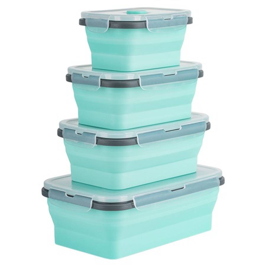 Set 4 Caserole Silicon Reutilizabile Teesa