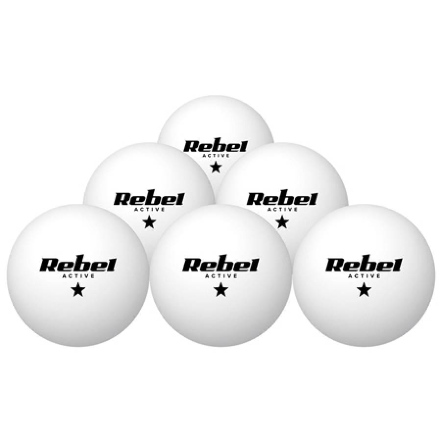 Set 6 mingi tenis de masa rezistente Rebel Active