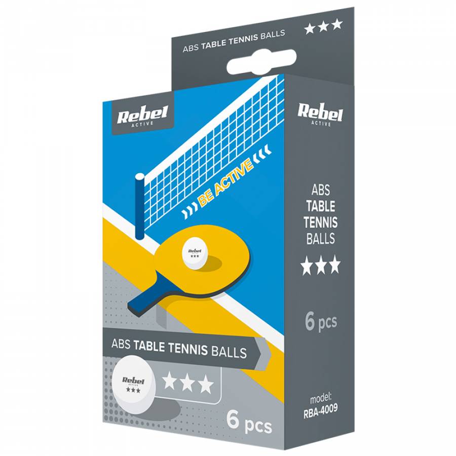 Set 6 Mingi Ping Pong Rebel Active - Tenis De Masa