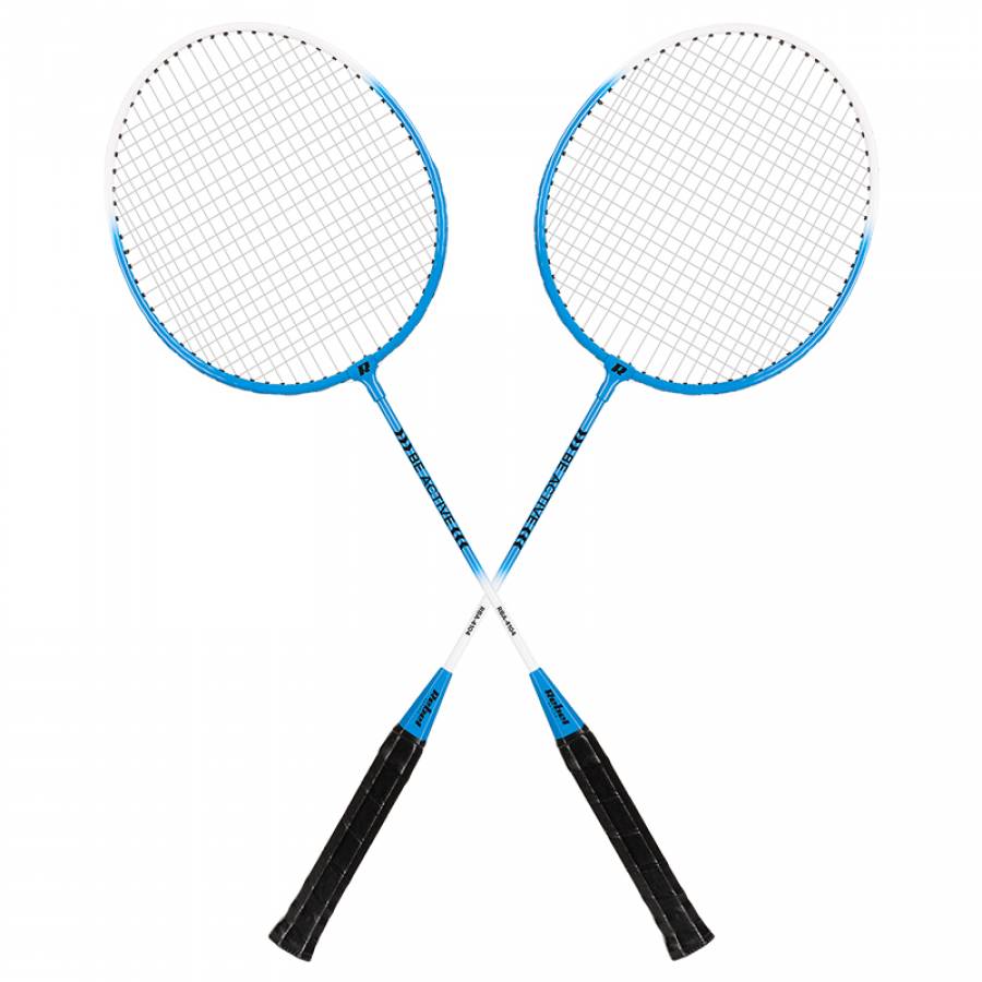 Set complet pentru badminton, cu fileu inclus, de la Rebel Active.