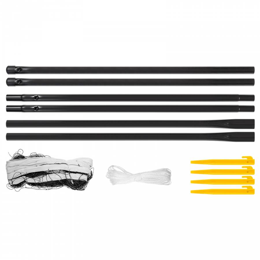 Set complet pentru badminton, cu fileu inclus, de la Rebel Active.