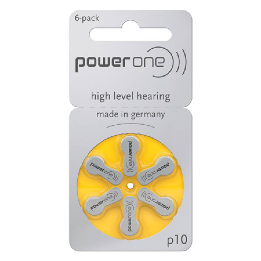 Set Blister 6 Baterii Auditive Power One P10 Varta